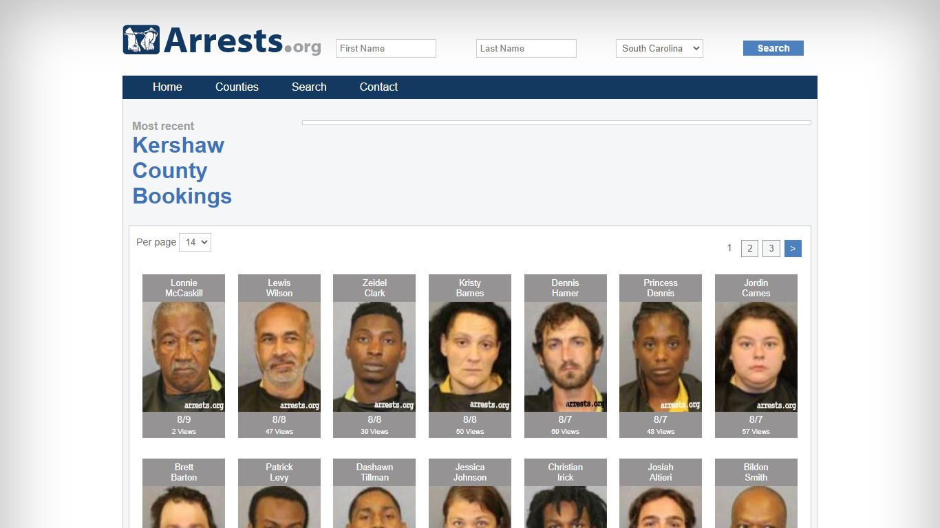 Kershaw County Arrests and Inmate Search