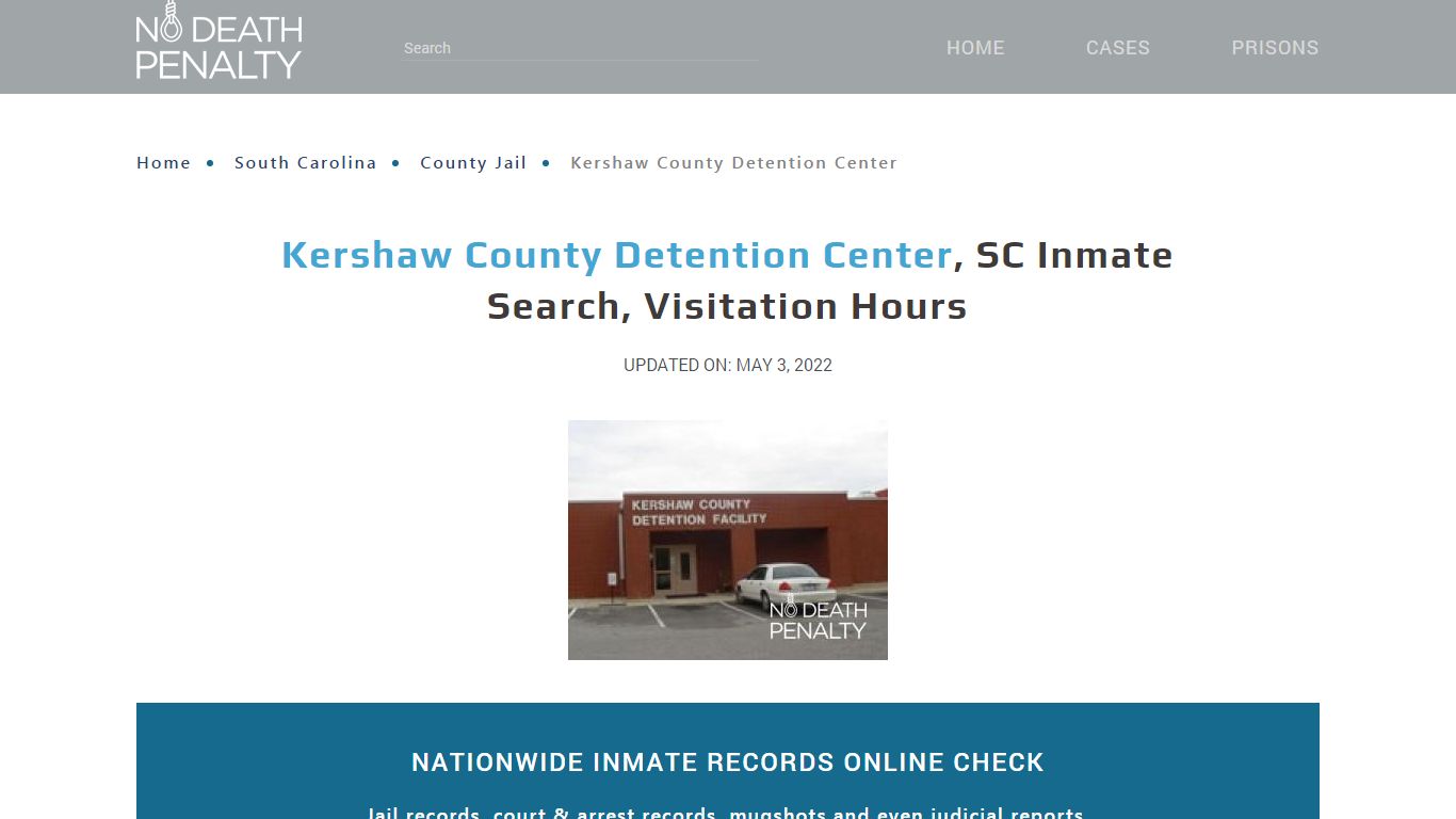 Kershaw County Detention Center, SC Inmate Search ...